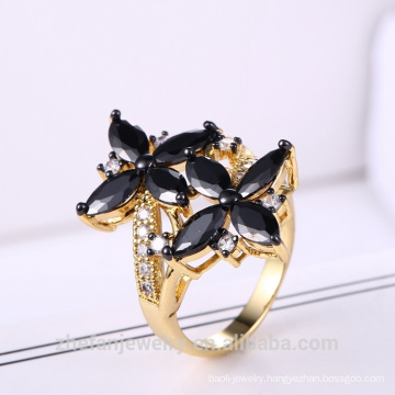 wholesale alibaba women fashion jewelry two tone cubic zirconia stone ring